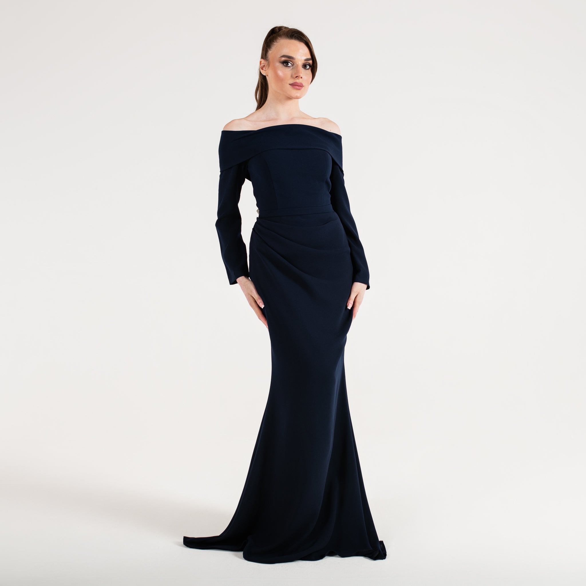 Robe de soirée Morgane bleue foncée - Maison Mavi - Berne