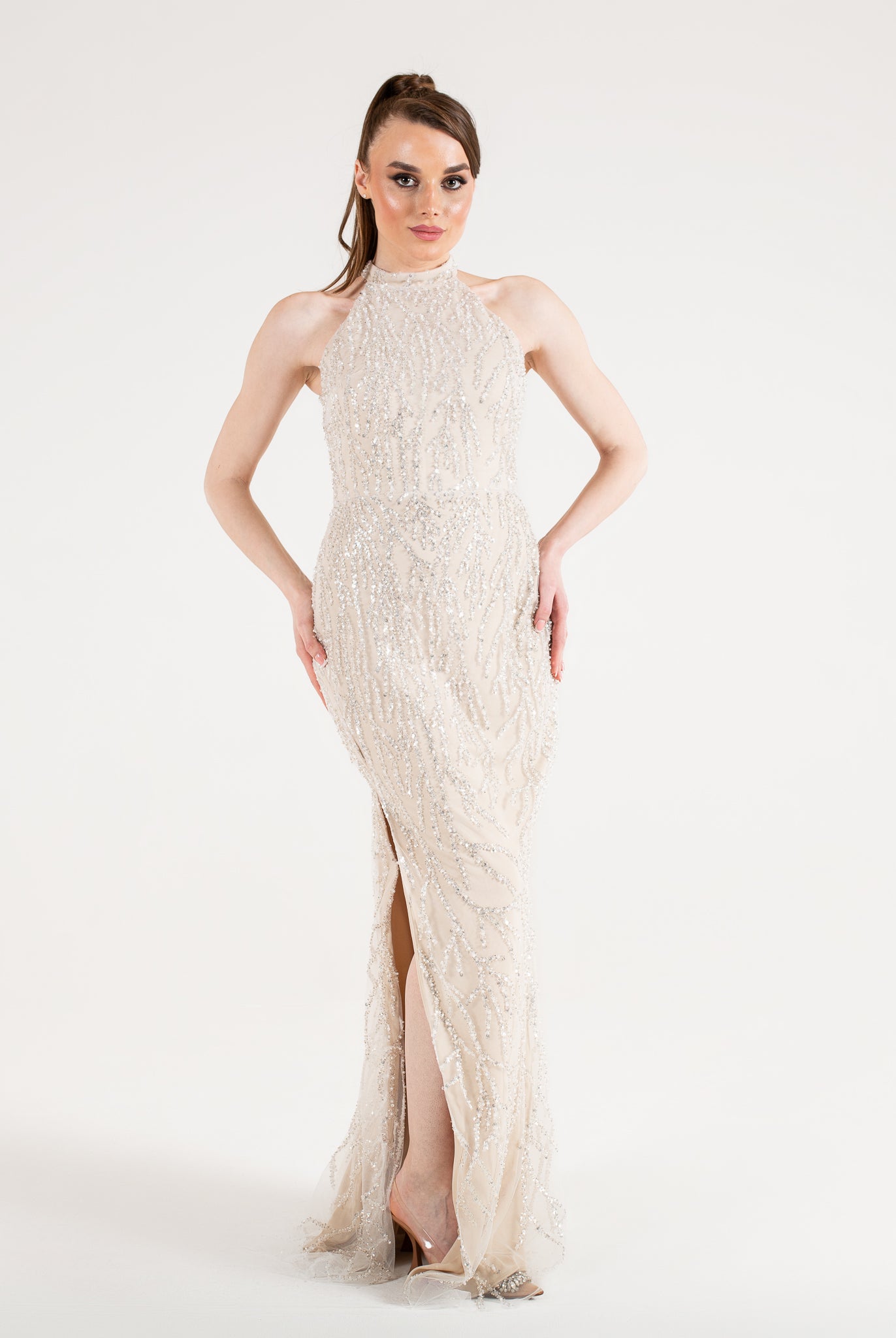 Robe de soirée Alessia blanche - Maison Mavi - Berne