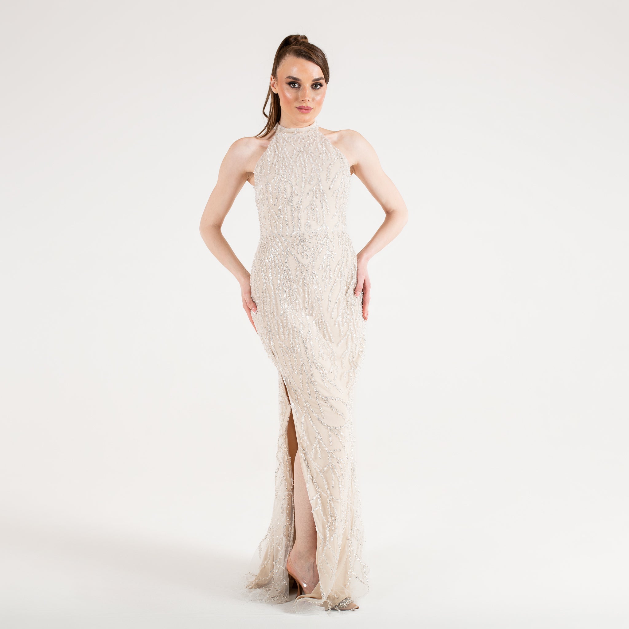 Robe de soirée Alessia blanche - Maison Mavi - Berne